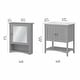 preview thumbnail 6 of 12, Salinas 64W Double Vanity Set with Medicine Cabinets by Bush Furniture