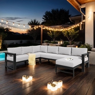 Multi-Person U-shaped Outdoor Sofa Set, Perfect for Gardens, Backyards, and Balconies - On Sale ...