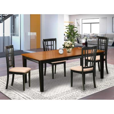 Victorian Dining Table Set - Elegant Kitchen Table with Chairs - Home Stock Furniture