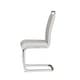 preview thumbnail 6 of 40, Modern Dining Chairs, PU Faux Leather High Back Upholstered Side Chair with C-shaped Tube Plating Metal Legs(Set of 4)