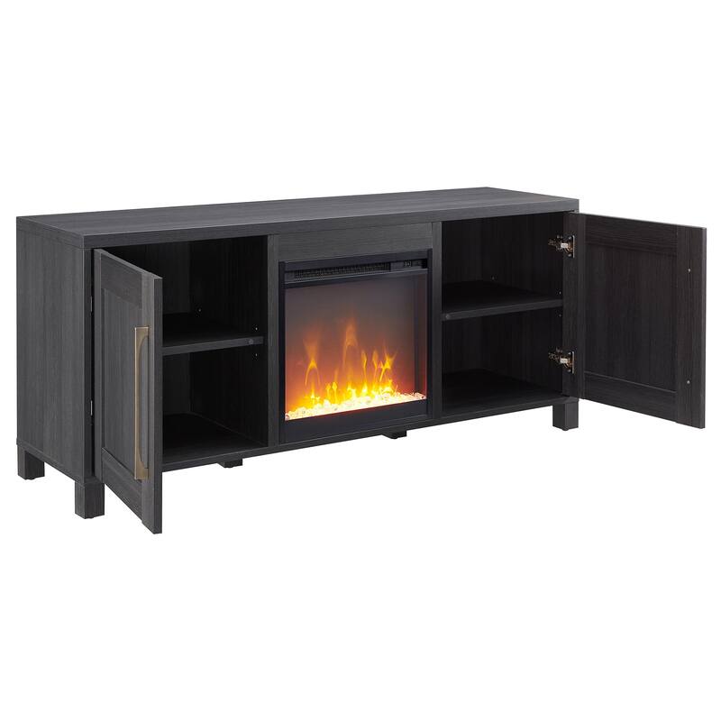 Chabot TV Stand with Crystal Fireplace