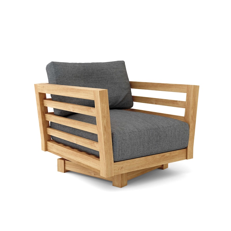 Cordoba Deep Seating Swivel Armchair - Cast Charcoal