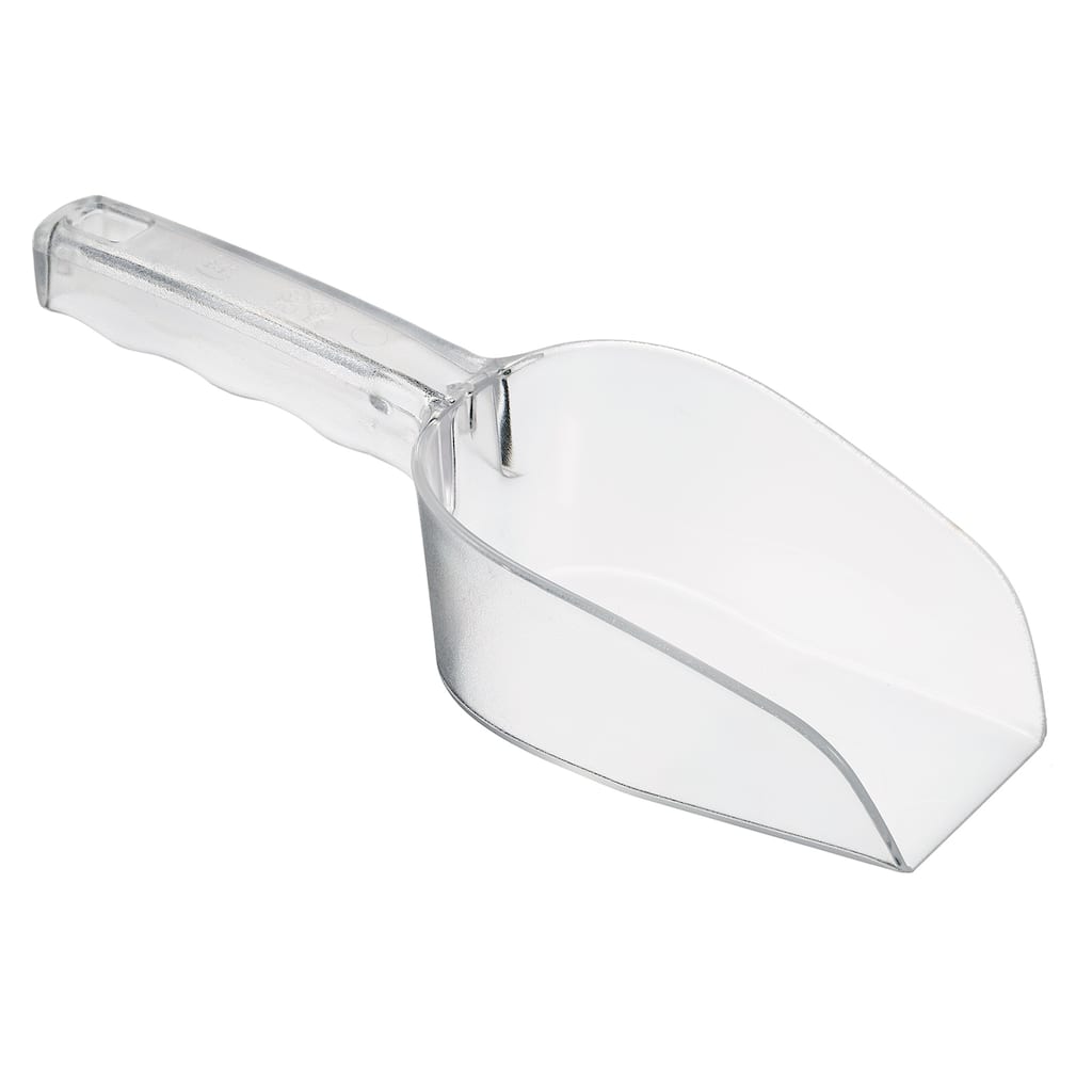 Ice Scoop 10.04x2.95" Small Ice Maker Flour Cereal Sugar Handle Shovel - Clear