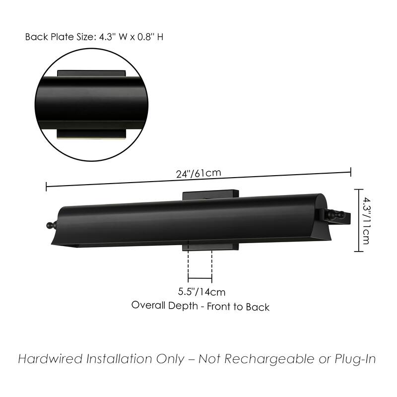 2-Light Black/Glod Modern Metal Wall Sconce with Sleek Cylindrical Design for Living Room & Bedroom