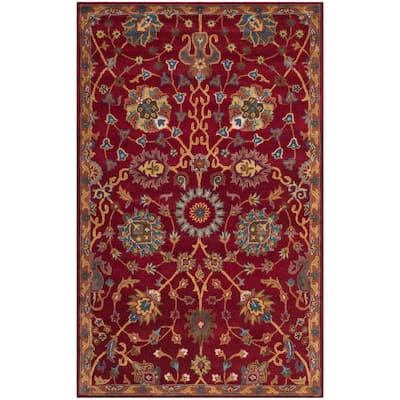 SAFAVIEH Handmade Heritage Anya Traditional Oriental Wool Rug