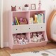 preview thumbnail 10 of 14, 3 Tier Kids Toy Storage Organizer with 3 Movable Drawers Pink