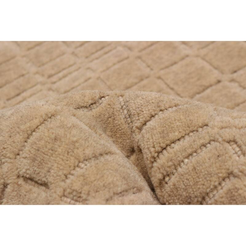 Kashkuli Gabbeh Tan Rug 5'3" x 5'3" - 5'3 x 5'3