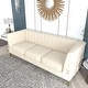 preview thumbnail 6 of 31, Contemporary Flared Arm Tufted Velvet Sofa with Gold Trim Legs