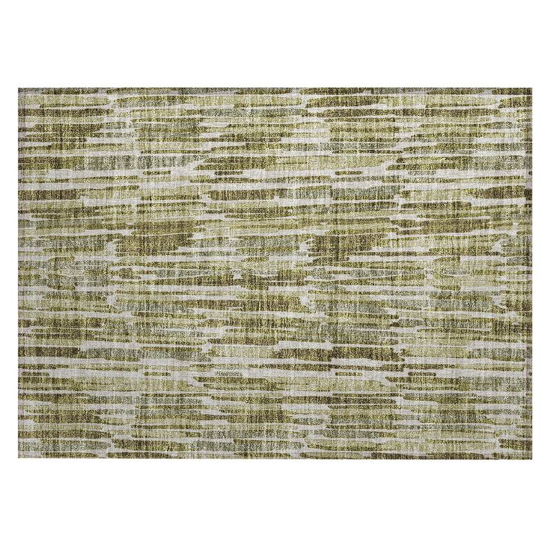 Machine Washable Indoor/ Outdoor Chantille Abstract Watercolor Rug