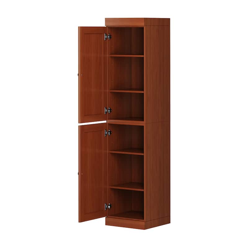 Palace Imports 100% Solid Wood 16.5" Kitchen Pantry Cabinet with Shaker Doors and Adjustable Shelves