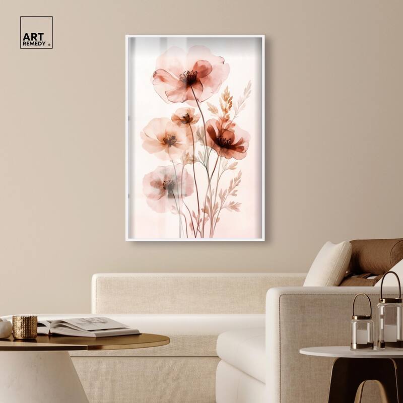 Petal Dye III Shadowbox by Art Remedy