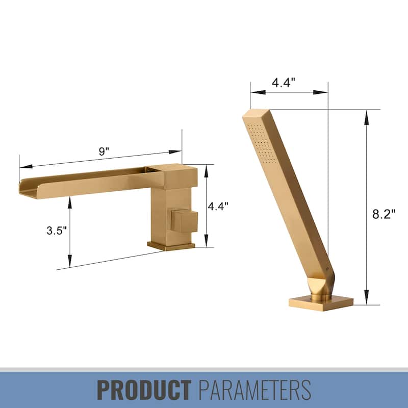 Single-Handle Deck-Mount Tub Faucet