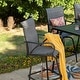 preview thumbnail 28 of 67, 7-Piece Patio Bar Stool Set Textilene Swivel Stools