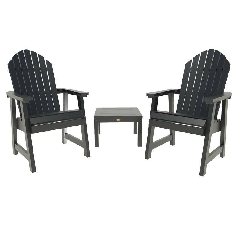 HIGHWOOOD 3-Piece Adirondack Seating Set - Black