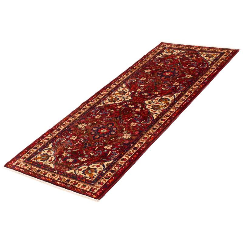 ECARPETGALLERY Hand-knotted Anadol Red Wool Rug - 3'5 x 9'3