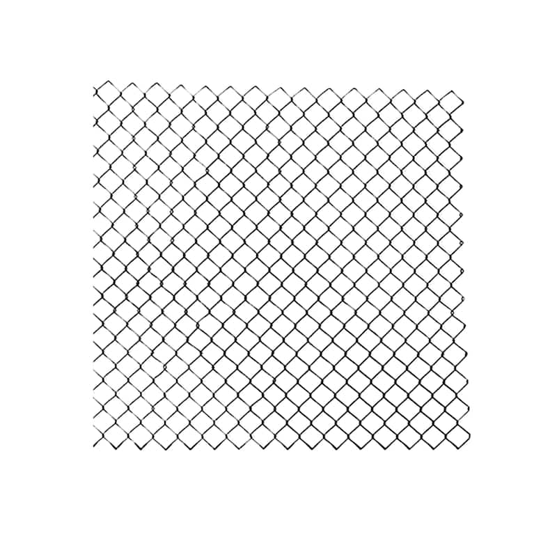 ALEKO 6 x 50 feet PVC Coated Galvanized Steel Chain Link Fence Black Fabric