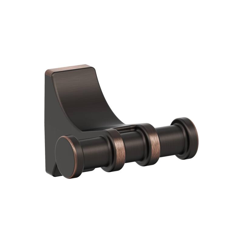 Amerock Davenport Transitional Double Robe Hook - Oil Rubbed Bronze