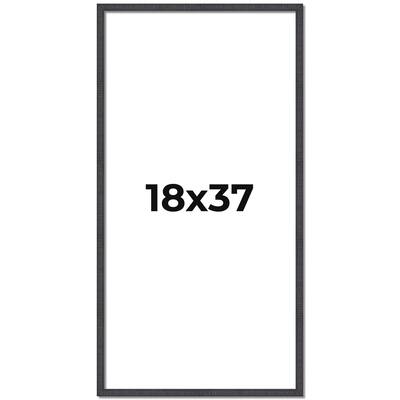 18x37 Frame Brown Solid Wood Picture Frame - Complete Modern Photo