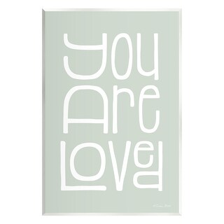 Stupell You Are Loved Casual Phrase Wall Plaque Art by Susan Ball - Bed ...