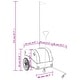 preview thumbnail 52 of 59, vidaXL Bike Trailer Kids Bicycle Cargo Wagon Buggy Carriage Cycle Trailer Iron