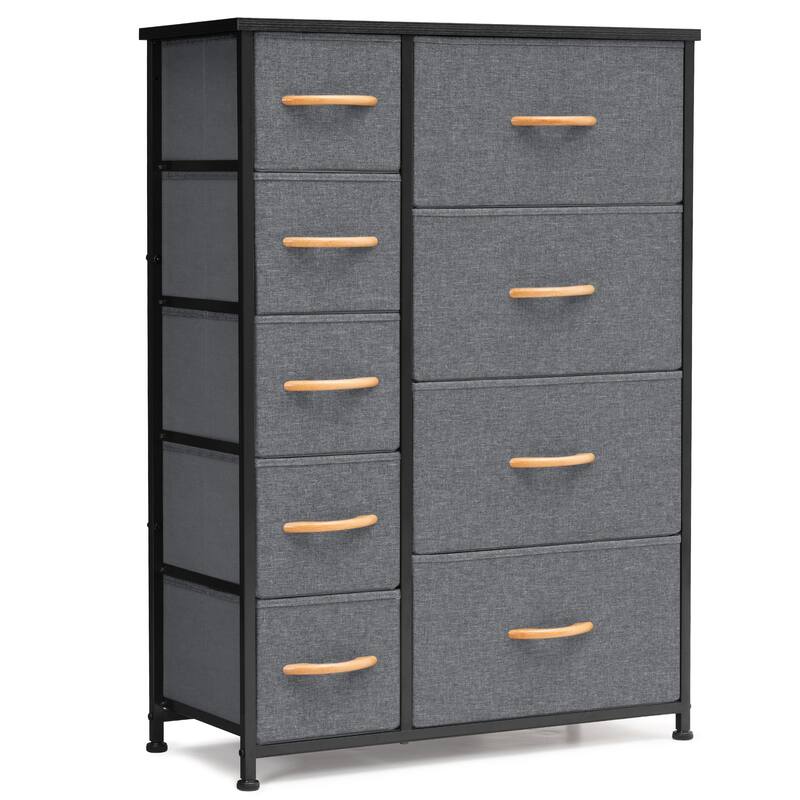 Vertical Dresser Storage Tower 9-drawer Chest Organizer Unit for Home