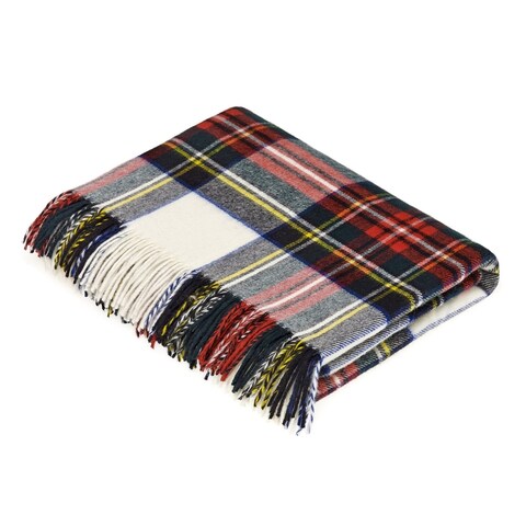 Dress Stewart - Merino Lambswool Throw Blanket - Made in UK