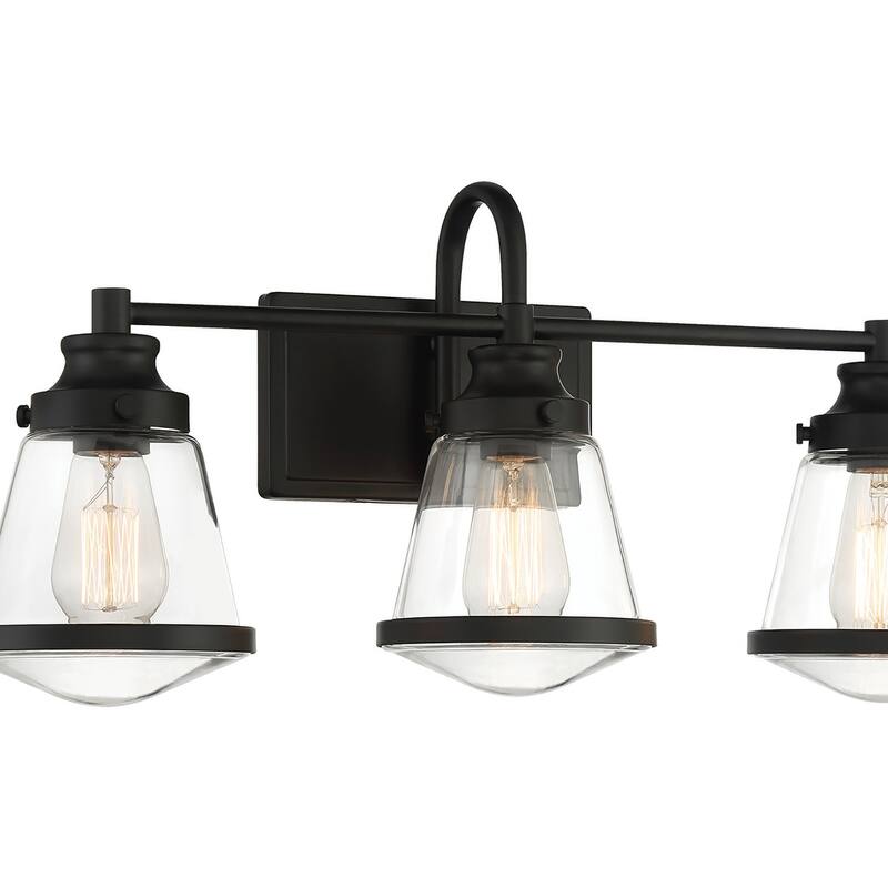 Minka Lavery 2583 Mannsdale 3 Light 24" Wide Vanity Light with Clear