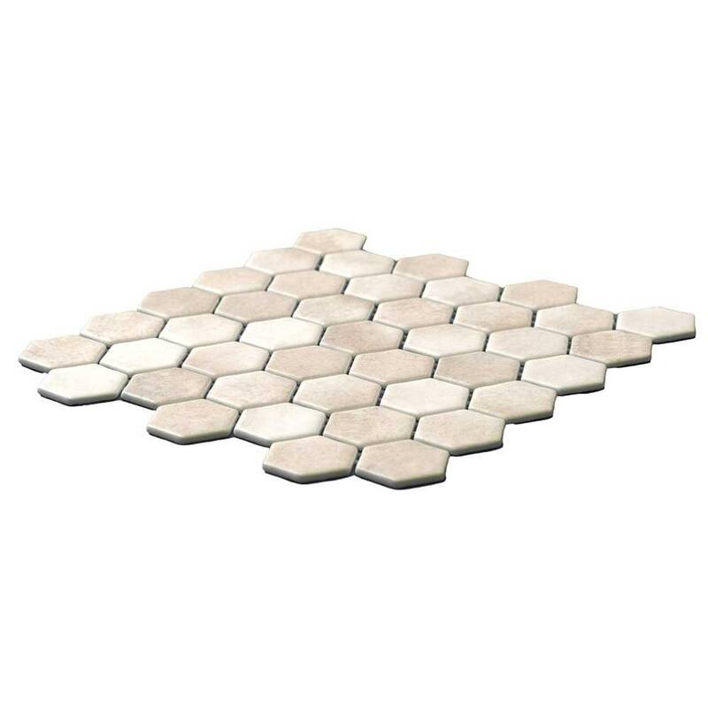 The Tile Life Eterna Hex 2x2 Glass Floor, Wall & Backsplash Tile