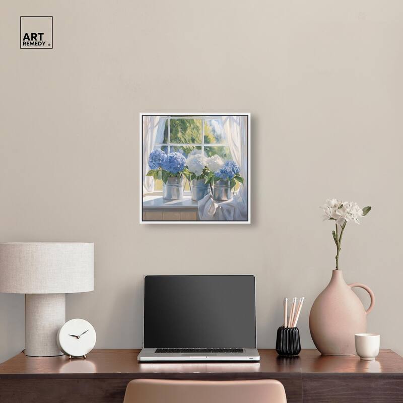 Window Bloom Canvas by Art Remedy