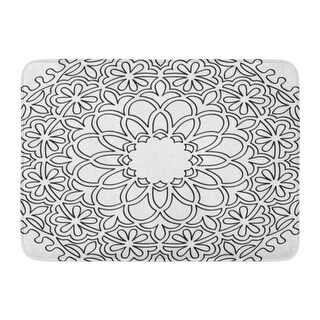Overstock Geometric Zentangle Black And For Adult Coloring Page