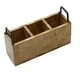 preview thumbnail 2 of 5, Mikasa Gourmet Basics Avery Checkered Wood Flatware Caddy