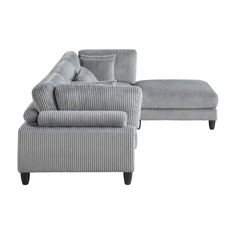 Jonas 4-Piece Modular Sectional Sofa with Ottoman