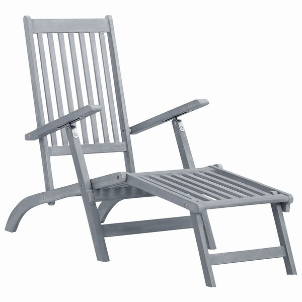 Deck chair sales with footrest
