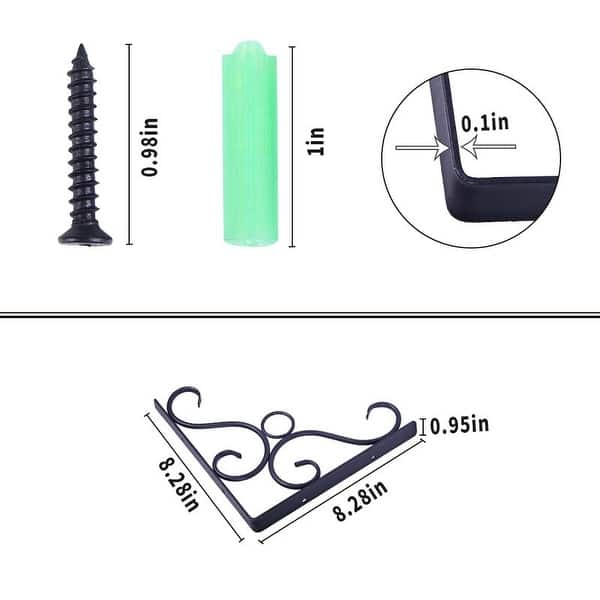 Heavy Duty Decorative Iron Multi Style Patio Garden Shelf Bracket Bed Bath & Beyond 29035213