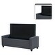 preview thumbnail 4 of 3, Modern Style Storage Bedroom Bench with Arms for Bedroom,Living Room, Entryway