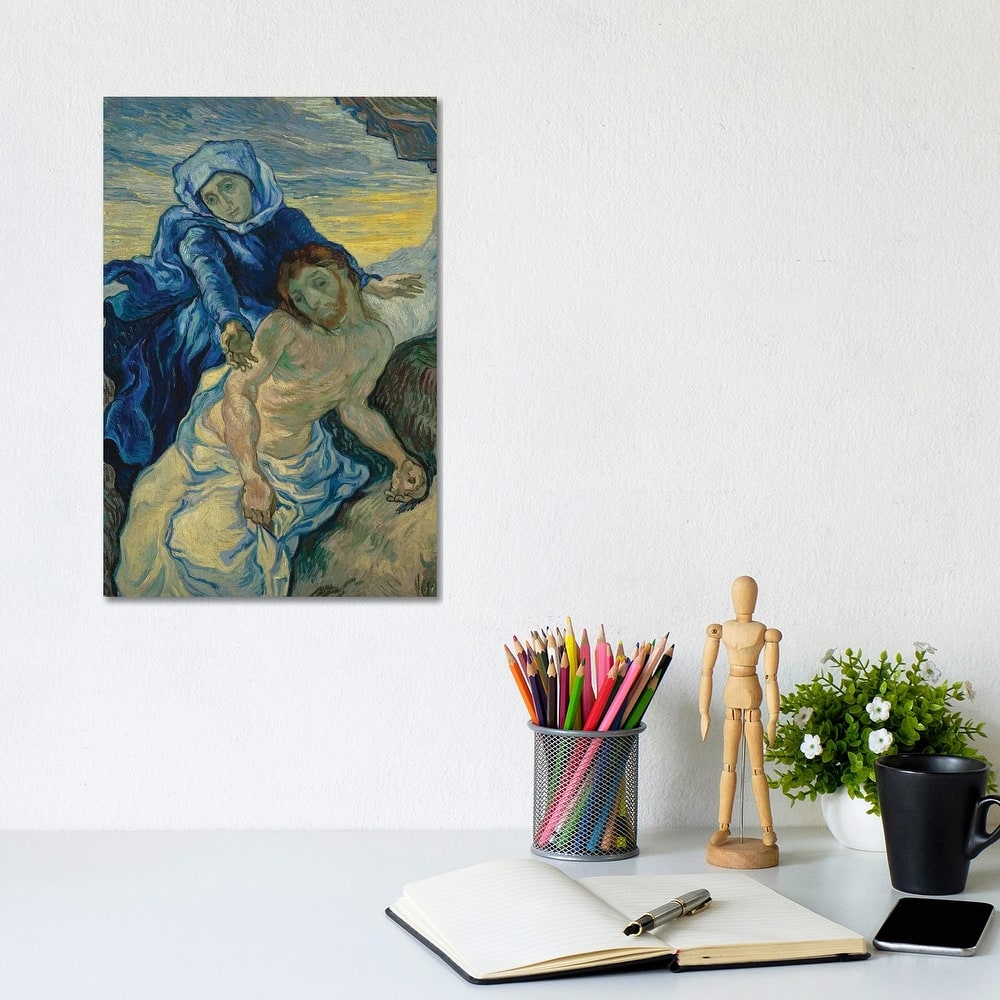 iCanvas "Pieta, 1890" by Vincent van Gogh Canvas Print