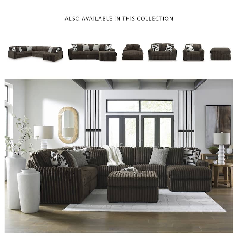 Signature Design by Ashley Midnight-Madness 4-Piece Sectional with Chaise - 151"W x 121"D x 40"H
