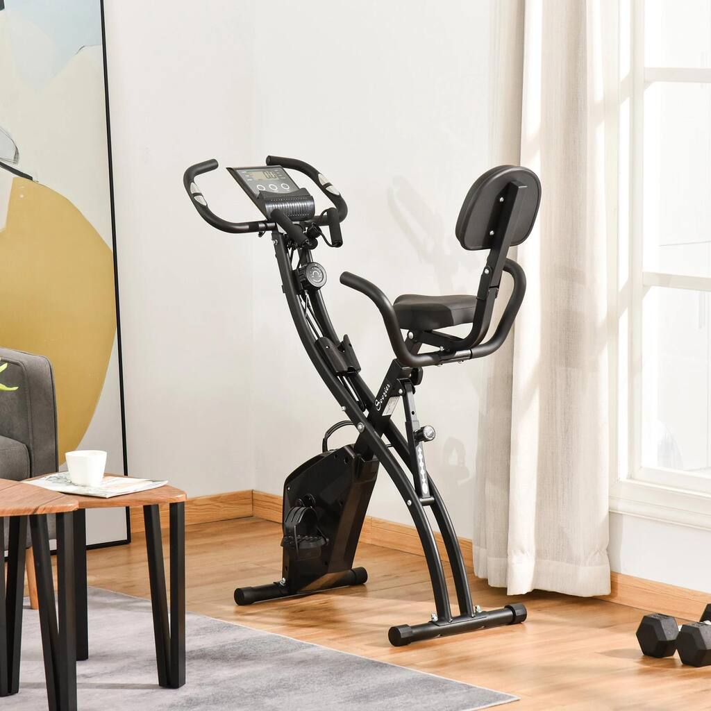 Exercise Bike Folding Upright Recumbent Stationary Cycling