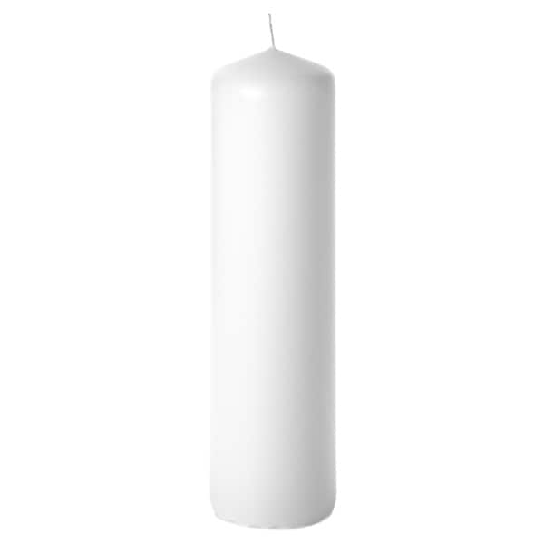 3 Pcs, 3x12 White Pillar Candles Unscented 3 in. diameterx12 in. tall