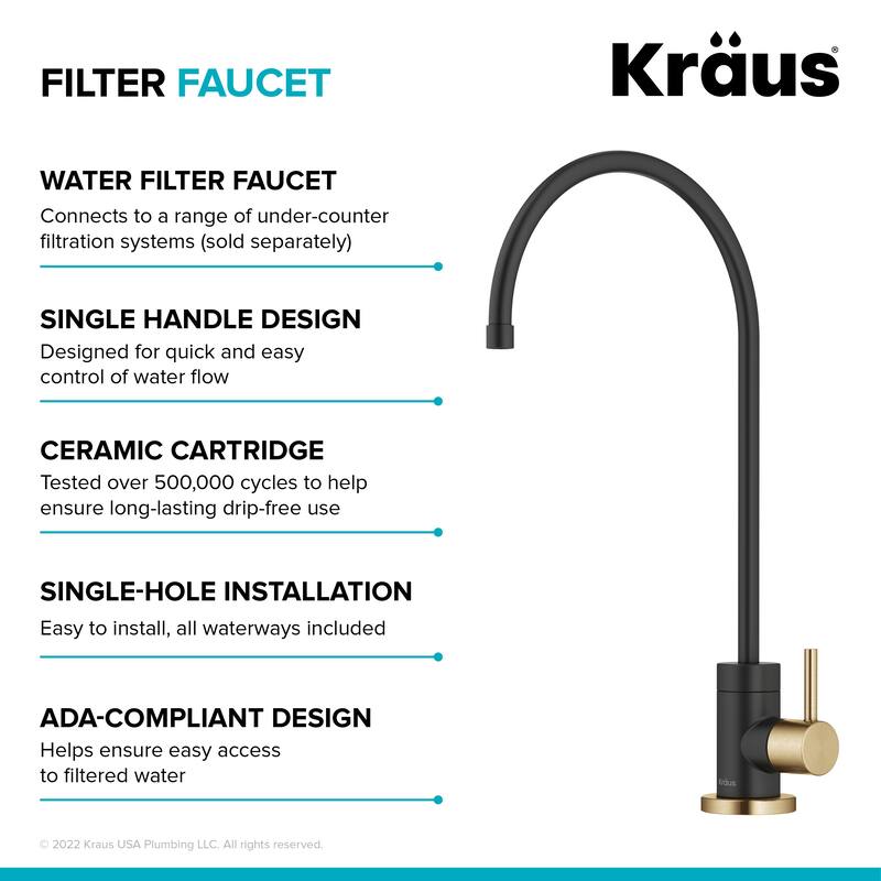 Kraus Purita Drinking Water Dispenser Beverage Kitchen Faucet