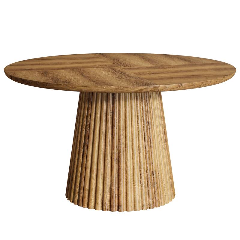 Wood Kitchen Table, Round Dining Table, Living Room Bistro Dinner Accent Table