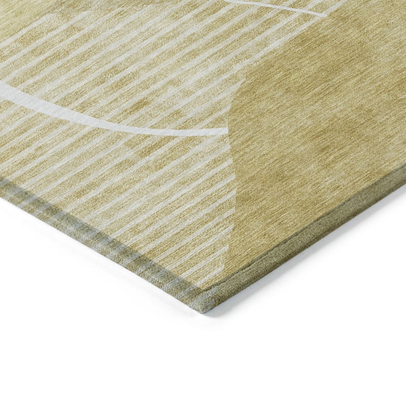 HomeRoots Abstract Transitional Rectangle Outdoor Rug