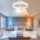 preview thumbnail 24 of 118, 20"/24"/72" Oaks Aura Cotti Low Profile Dimmable Smart Ceiling Fan with Lights 6-Speed Flush Mount Modern Remote
