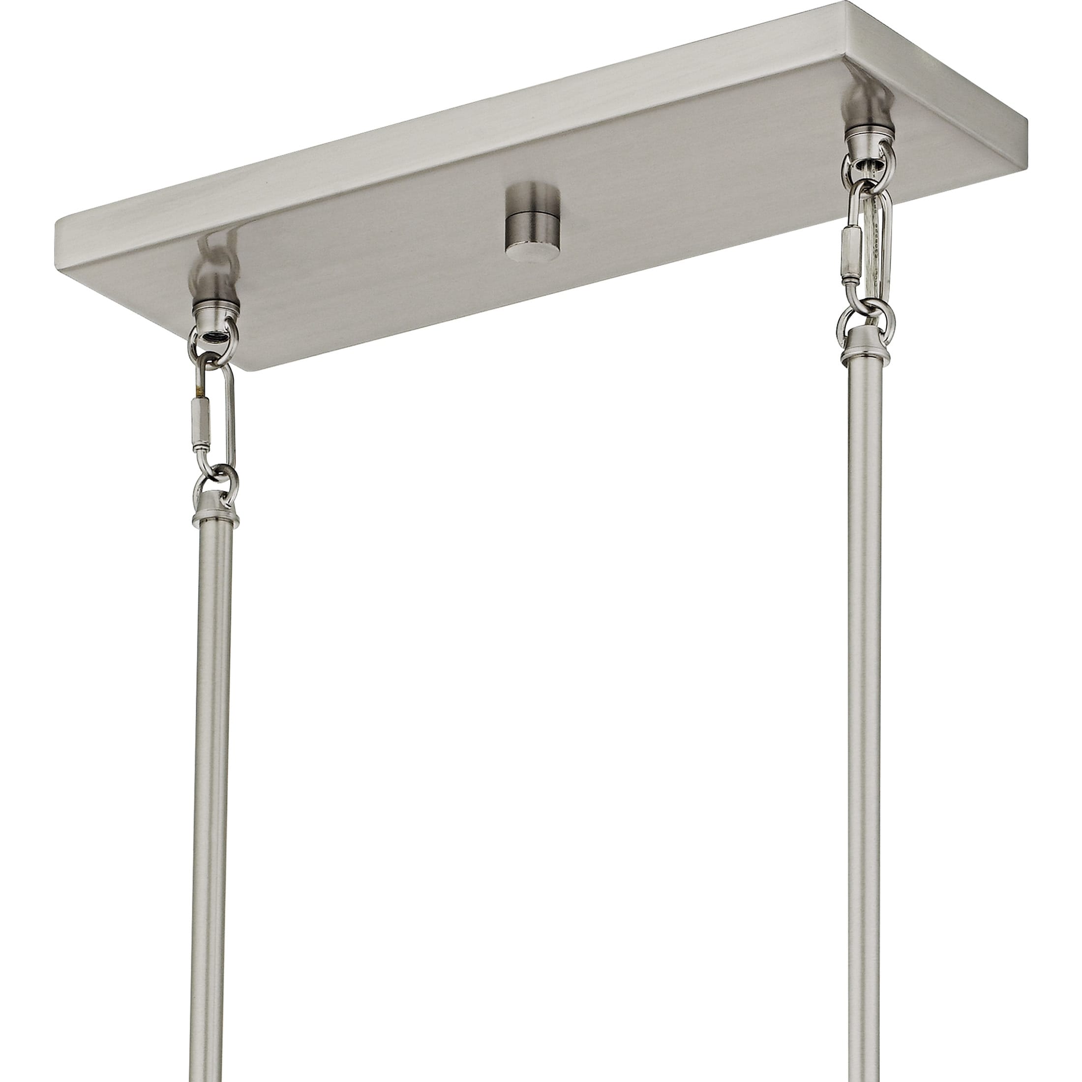 Cruz 6-Light Brushed Nickel Linear Chandelier - Bed Bath