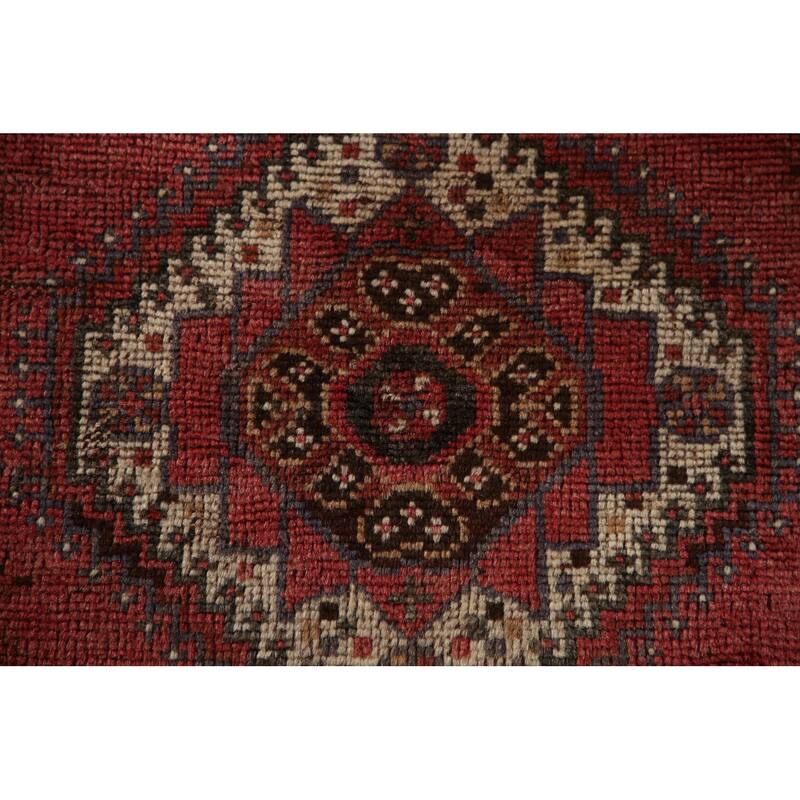 Vegetable Dye Qashqai Persian Antique Rug Tribal Wool Carpet - 4'9"x 7'5"