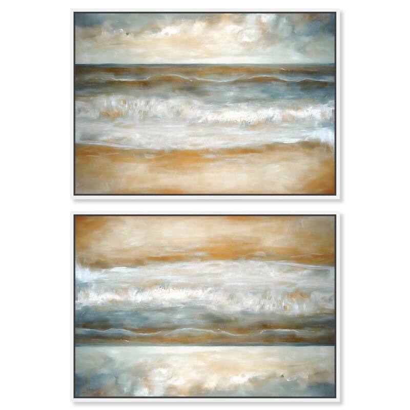 Pulse of the Storm I Canvas by Art Remedy - 12" x 12" - Gold