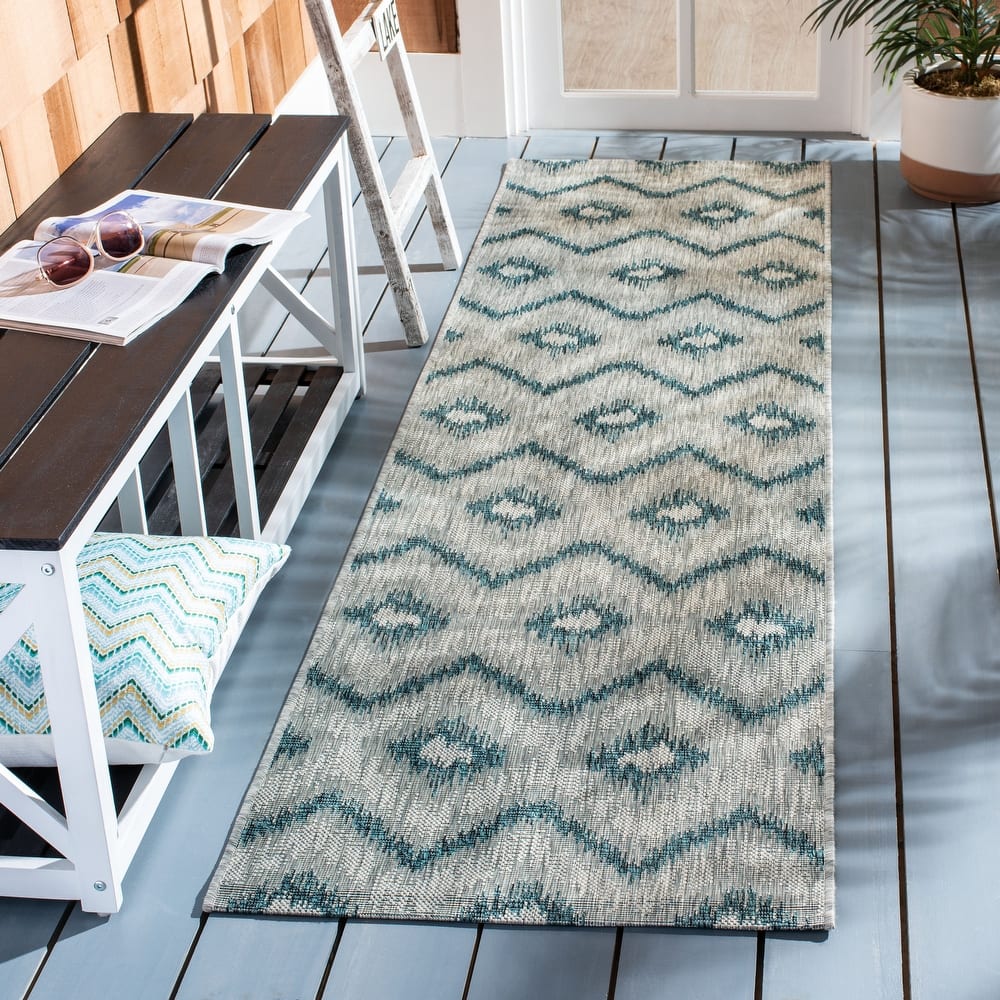 SAFAVIEH Courtyard Gorica Indoor/ Outdoor Waterproof Patio Backyard Rug