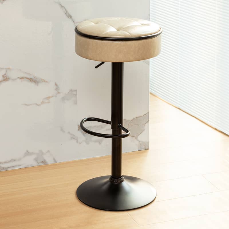 Round Storage Bar Stool Set Of 2
