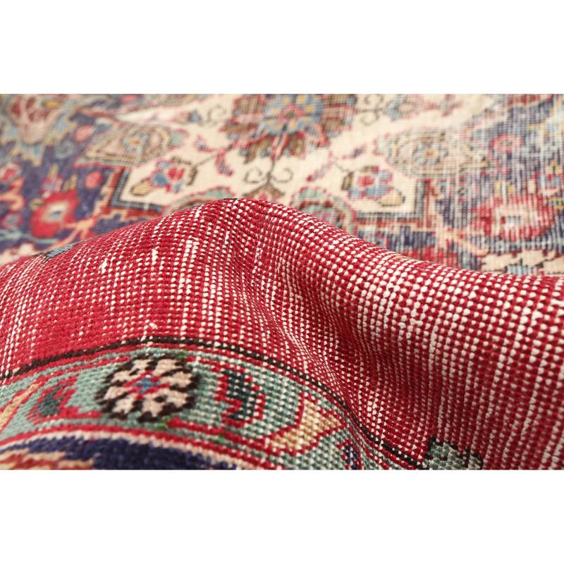 ECARPETGALLERY Hand-knotted Antalya Vintage Red Wool Rug - 6'3 x 9'10