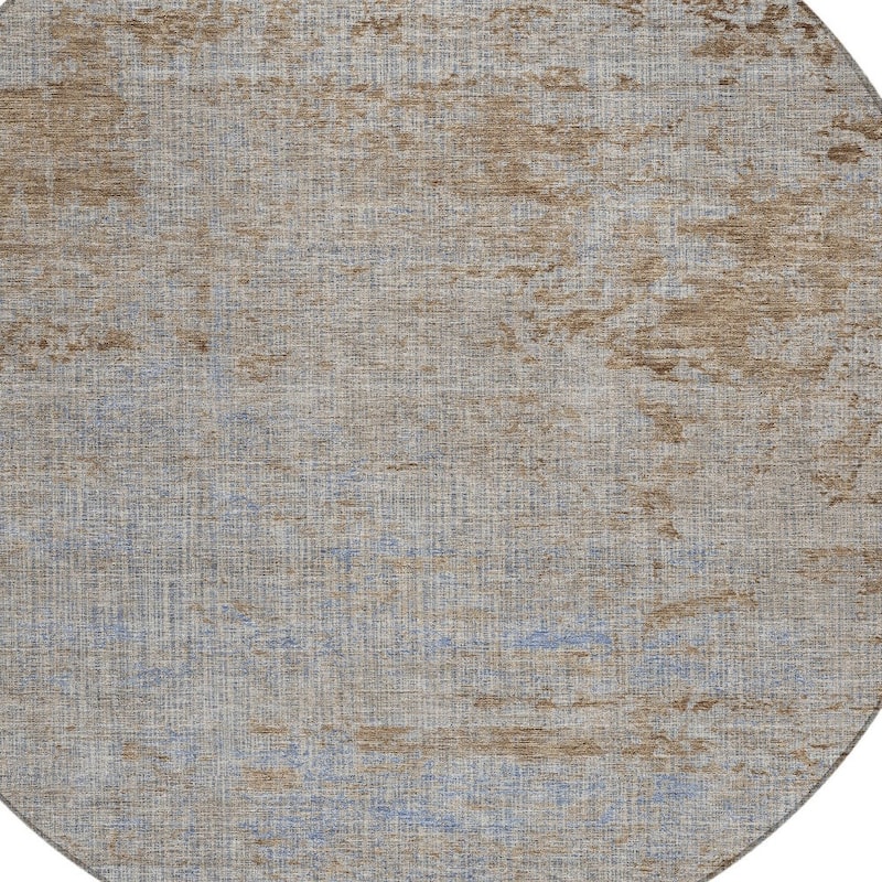 HomeRoots Abstract Transitional Rectangle Outdoor Rug